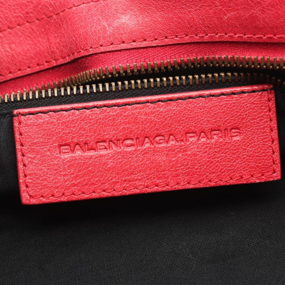 Balenciaga The Part Time 2-Way Handbag, Leather, Women's, Red - Picture 4 of 13